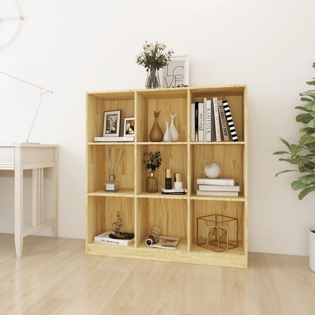 Book Cabinet/Room Divider 104x33.5x110 cm Solid Pinewood Book Cabinet/Room Divider 104x33.5x110 cm Solid Pinewood