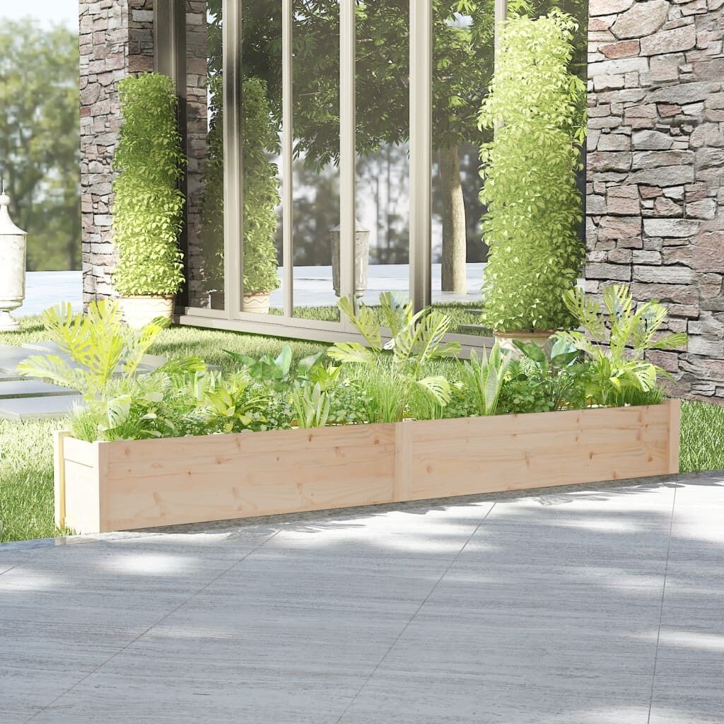 Garden Planter 200x31x31 cm Solid Pinewood Garden Planter 200x31x31 cm Solid Pinewood