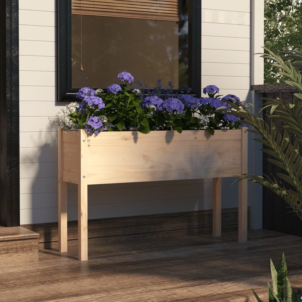 Garden Planter 110x31x70 cm Solid Pinewood Garden Planter 110x31x70 cm Solid Pinewood