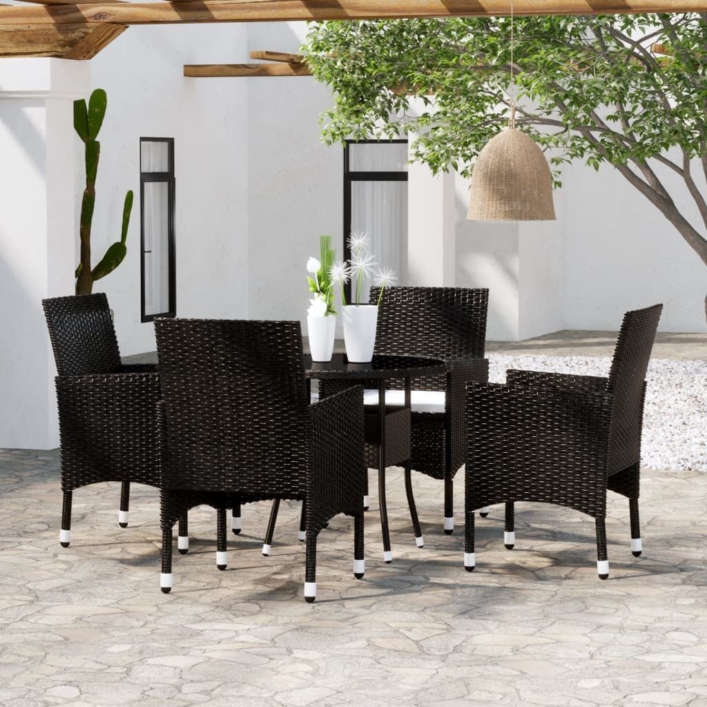 5 Piece Garden Dining Set Poly Rattan 5 Piece Garden Dining Set Poly Rattan