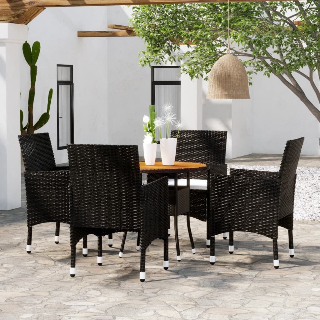 5 Piece Garden Dining Set Poly Rattan 5 Piece Garden Dining Set Poly Rattan