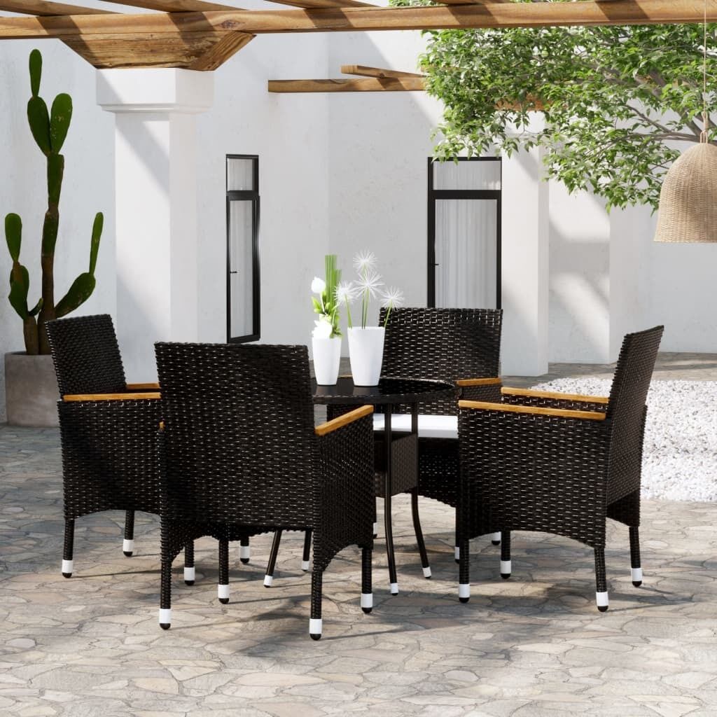 5 Piece Garden Dining Set Poly Rattan 5 Piece Garden Dining Set Poly Rattan