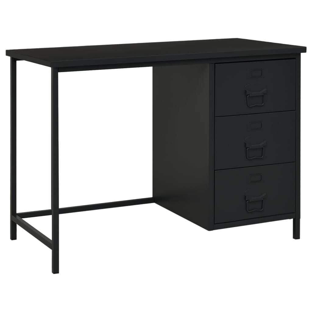 Industrial Desk with Drawers 105x52x75 cm Steel Industrial Desk with Drawers 105x52x75 cm Steel