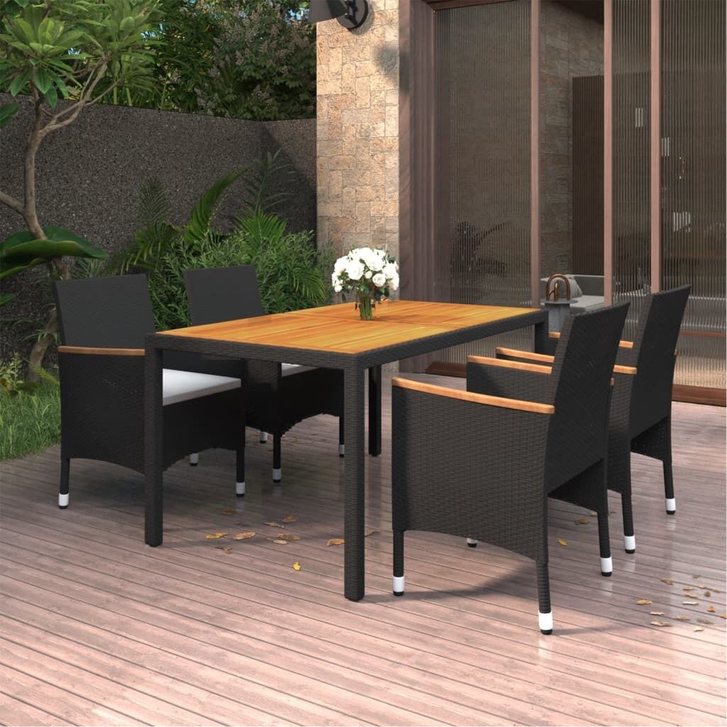5 Piece Garden Dining Set Poly Rattan 5 Piece Garden Dining Set Poly Rattan