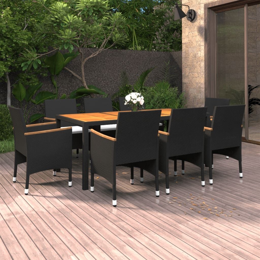 9 Piece Garden Dining Set Poly Rattan 9 Piece Garden Dining Set Poly Rattan