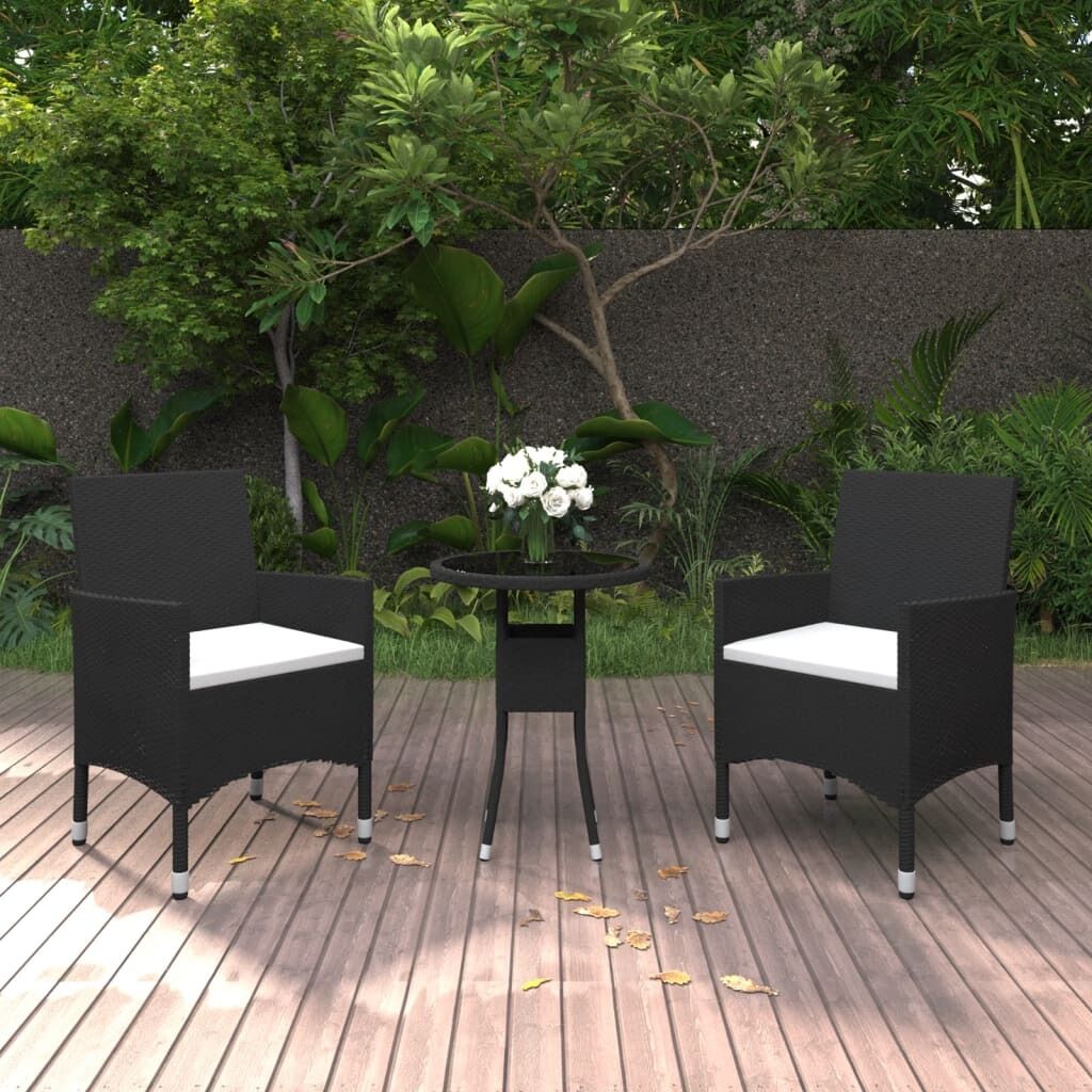 3 Piece Garden Dining Set Poly Rattan 3 Piece Garden Dining Set Poly Rattan