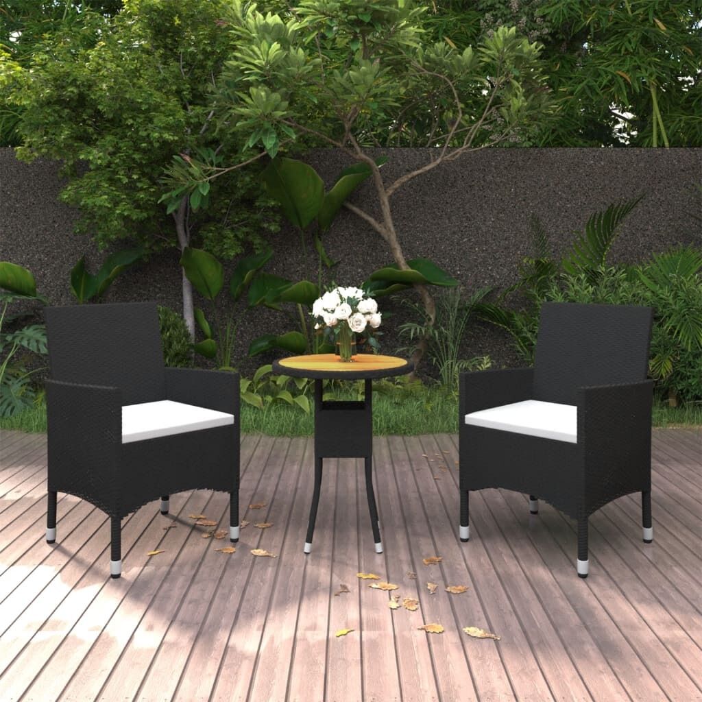 3 Piece Garden Dining Set Poly Rattan 3 Piece Garden Dining Set Poly Rattan