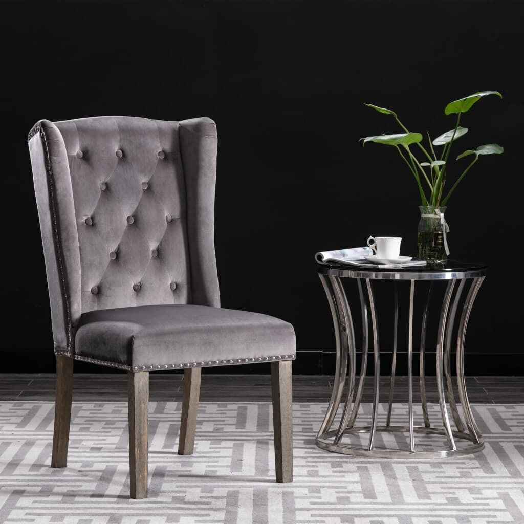 Dining Chair Grey Velvet Dining Chair Grey Velvet