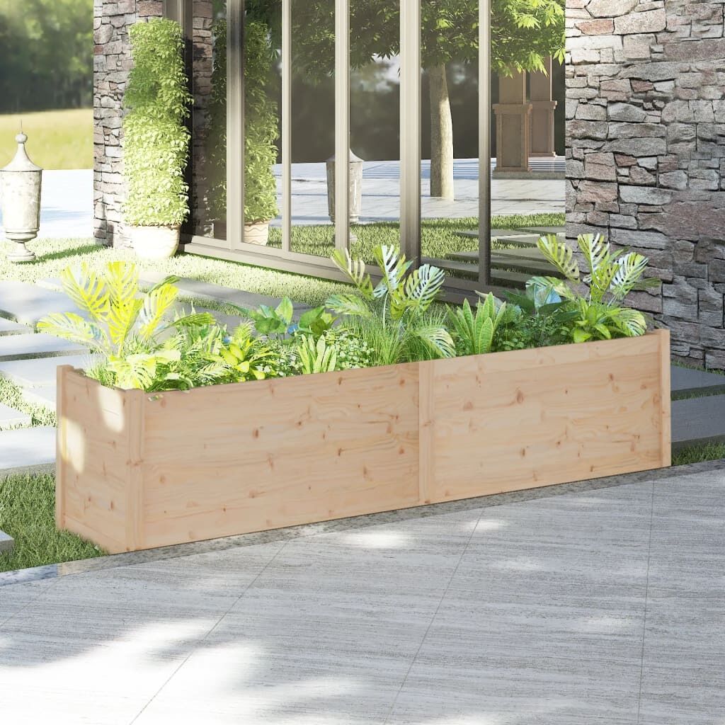 Garden Planter 200x50x50 cm Solid Pinewood Garden Planter 200x50x50 cm Solid Pinewood