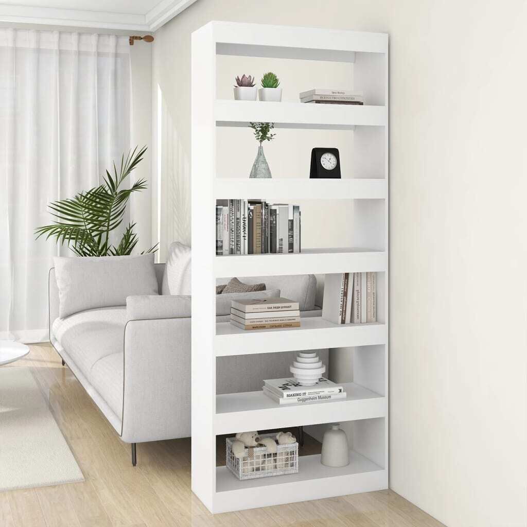Opelika Book Cabinet/Room Divider 80x30x198 cm Engineered Wood Opelika Book Cabinet/Room Divider 80x30x198 cm Engineered Wood