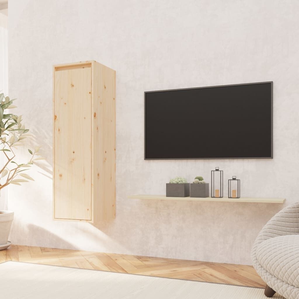 Wall Cabinet 30x30x100 cm Solid Wood Pine Wall Cabinet 30x30x100 cm Solid Wood Pine