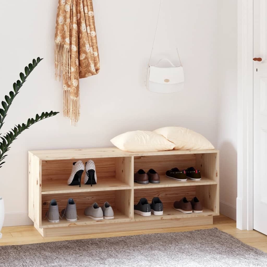 Shoe Cabinet 110x34x45 cm Solid Wood Pine Shoe Cabinet 110x34x45 cm Solid Wood Pine