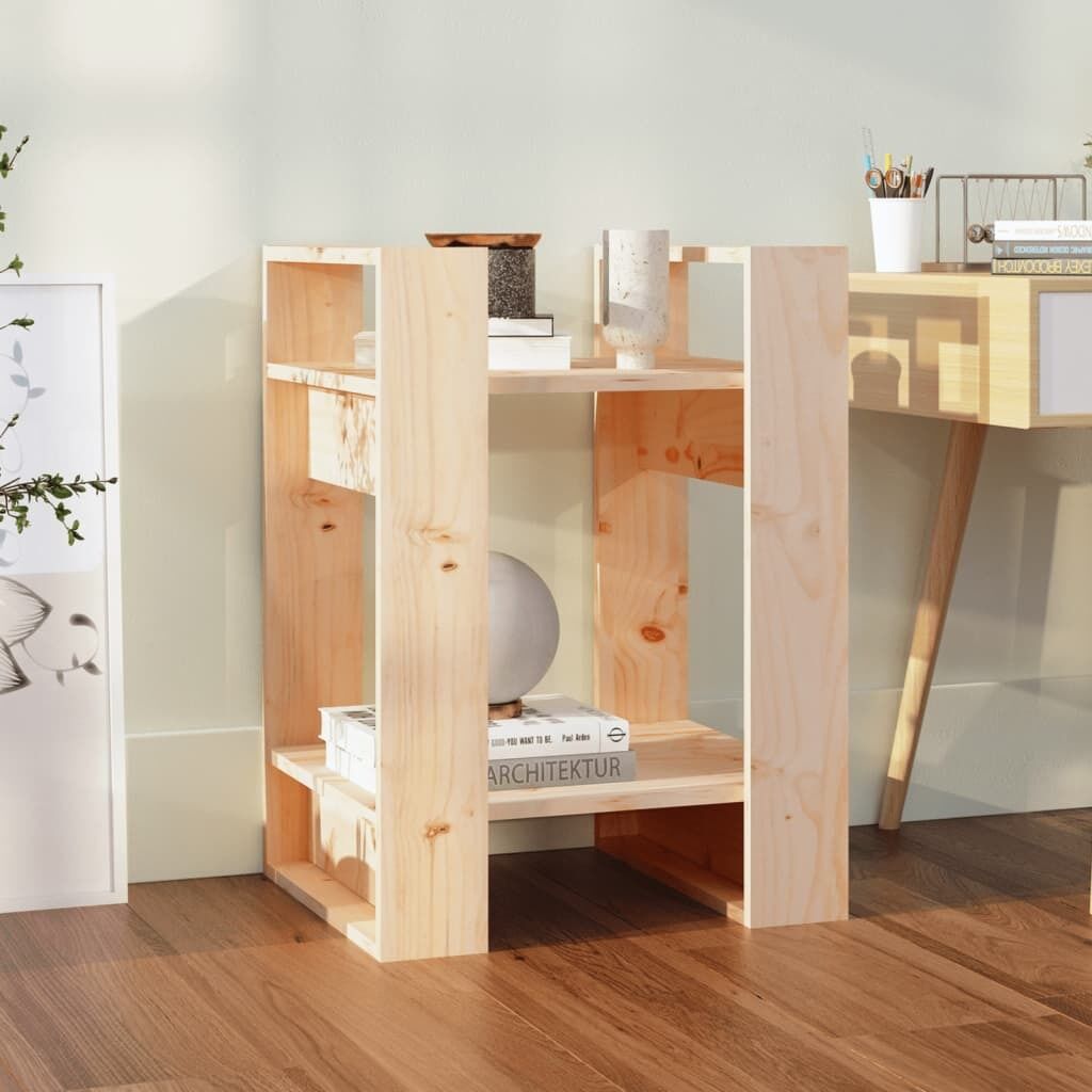 Hebron Book Cabinet/Room Divider 41x35x57 cm Solid Wood Pine Hebron Book Cabinet/Room Divider 41x35x57 cm Solid Wood Pine