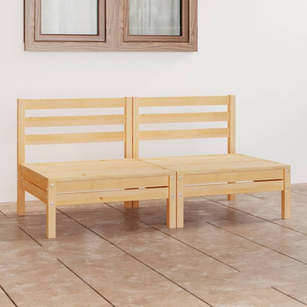 Garden 2-Seater Sofa Solid Wood Pine Garden 2-Seater Sofa Solid Wood Pine