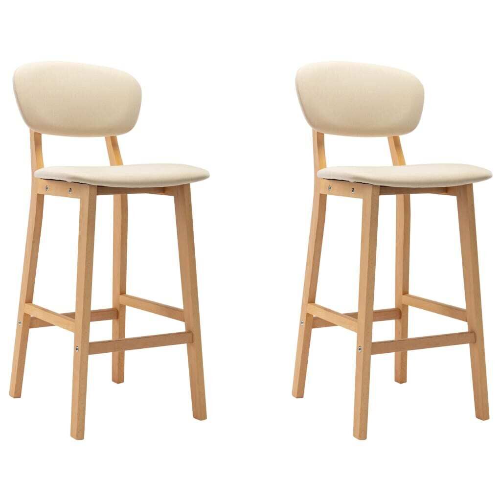 Bar Stools 2 pcs Fabric Bar Stools 2 pcs Fabric