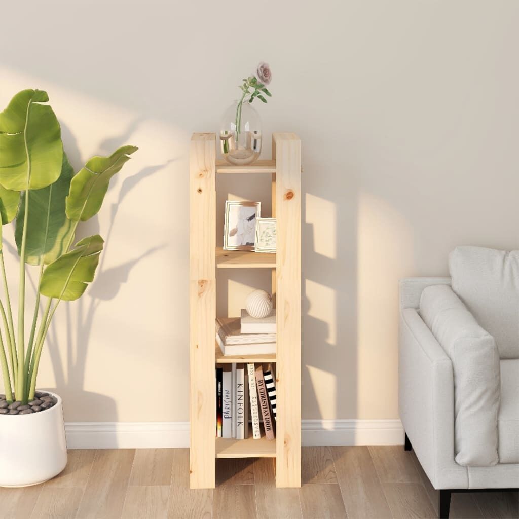 Rahway Book Cabinet/Room Divider 41x35x125 cm Solid Wood Pine Rahway Book Cabinet/Room Divider 41x35x125 cm Solid Wood Pine