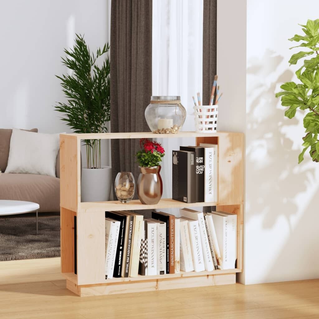 Hernando Book Cabinet/Room Divider 80x25x70 cm Solid Wood Pine Hernando Book Cabinet/Room Divider 80x25x70 cm Solid Wood Pine