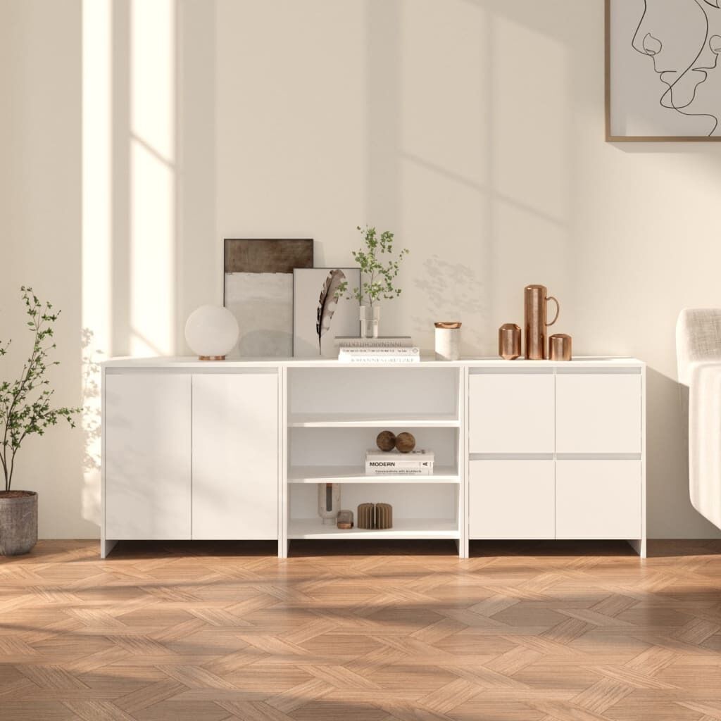 3 Piece Sideboard Engineered Wood 3 Piece Sideboard Engineered Wood