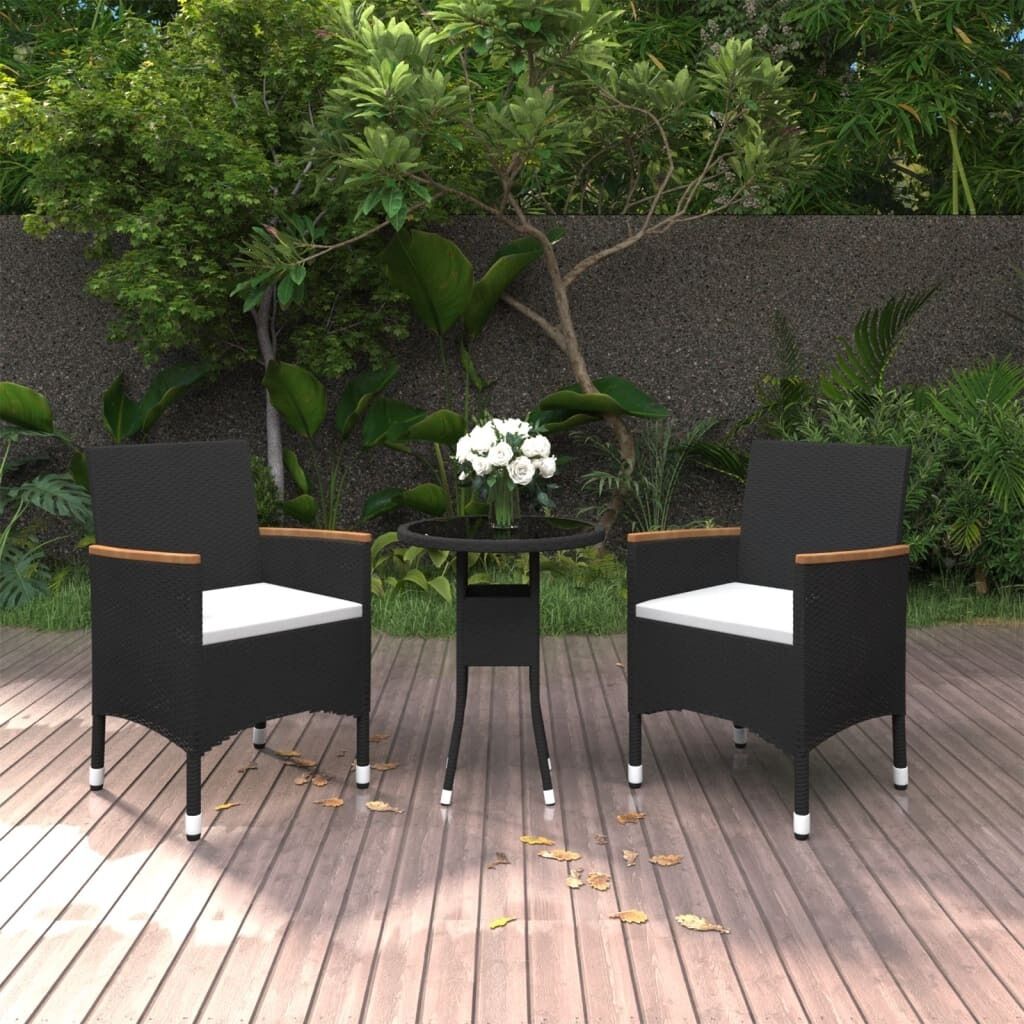 3 Piece Garden Dining Set Poly Rattan 3 Piece Garden Dining Set Poly Rattan