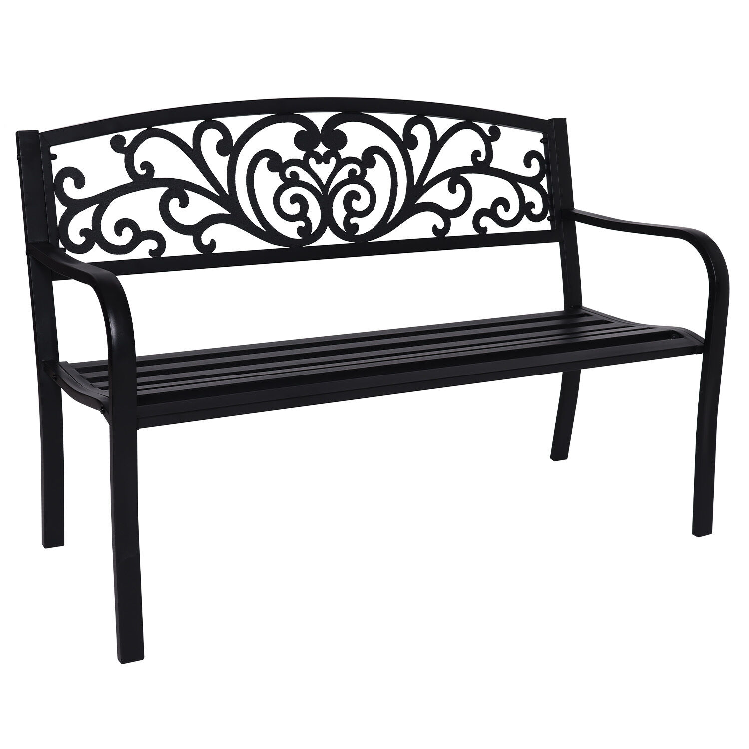 Wallaroo Steel Outdoor Garden Bench Wallaroo Steel Outdoor Garden Bench