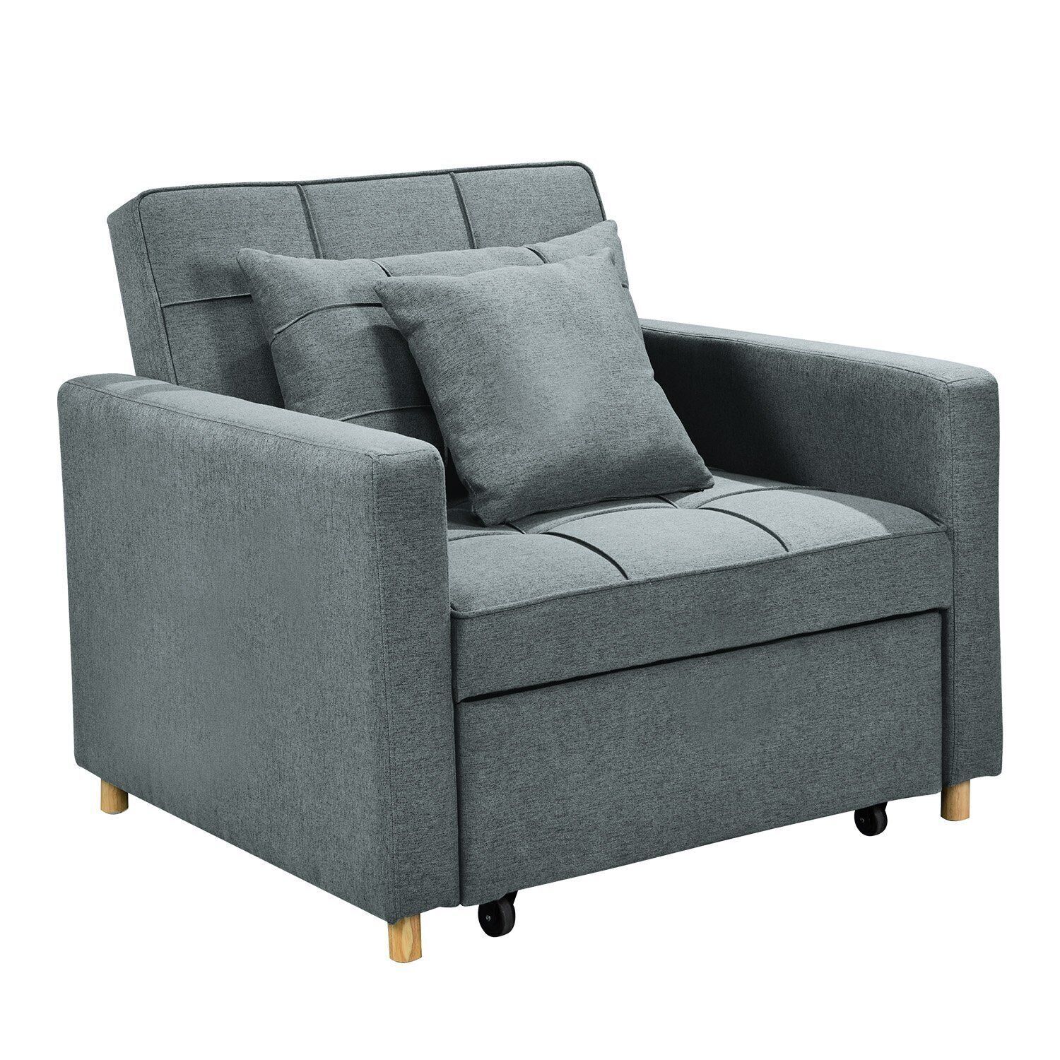 Suri 3-in-1 Convertible Lounge Chair Bed by Sarantino Suri 3-in-1 Convertible Lounge Chair Bed by Sarantino