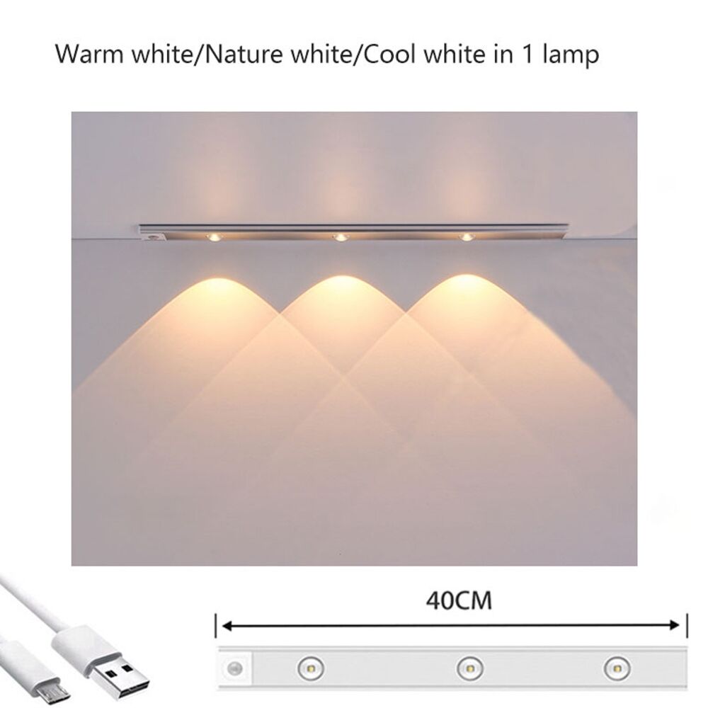 Wireless LED Closet Lights Motion Sensor PIR Induction Lamp Cabinet Lighting USB Wireless LED Closet Lights Motion Sensor PIR Induction Lamp Cabinet Lighting USB