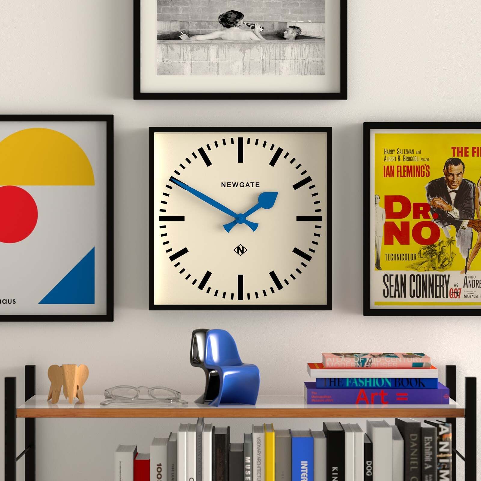 Newgate NFive Wall Clock Black Hands Newgate NFive Wall Clock Black Hands