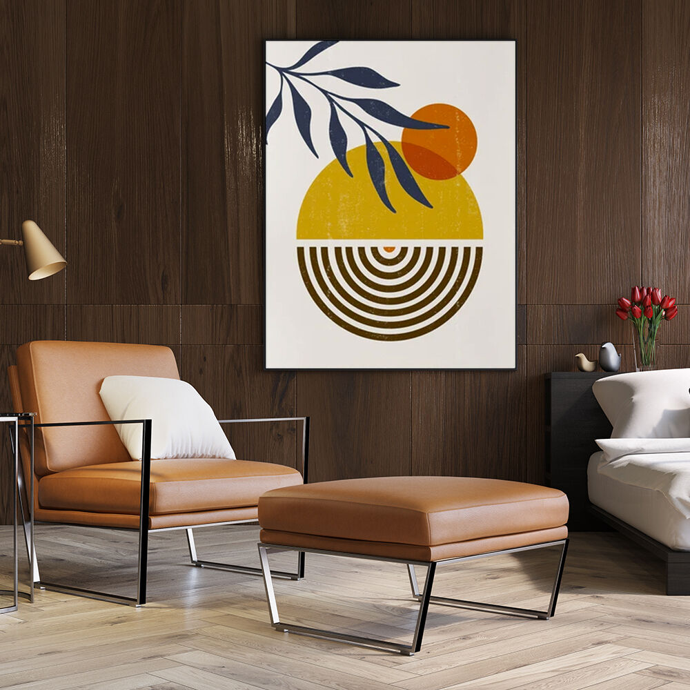 Sun and Moon Black Frame Canvas Wall Art Sun and Moon Black Frame Canvas Wall Art