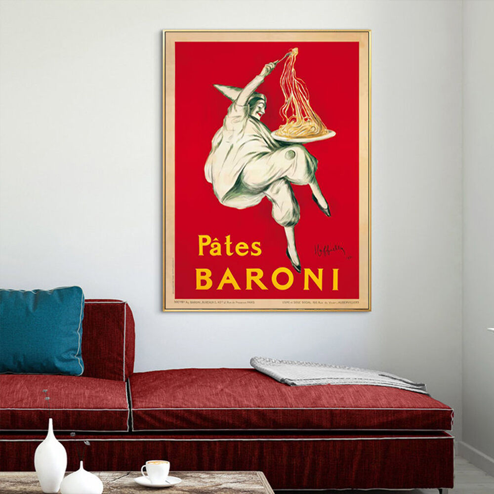 Pates Baroni Pasta Gold Frame Canvas Wall Art Pates Baroni Pasta Gold Frame Canvas Wall Art