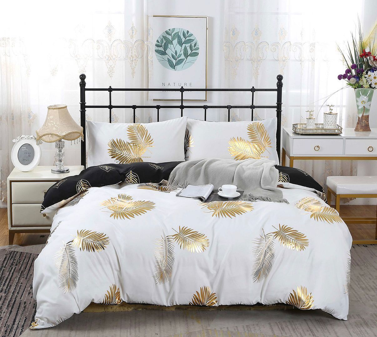Reversible Design Bed Quilt/Doona/Duvet Cover Set Reversible Design Bed Quilt/Doona/Duvet Cover Set