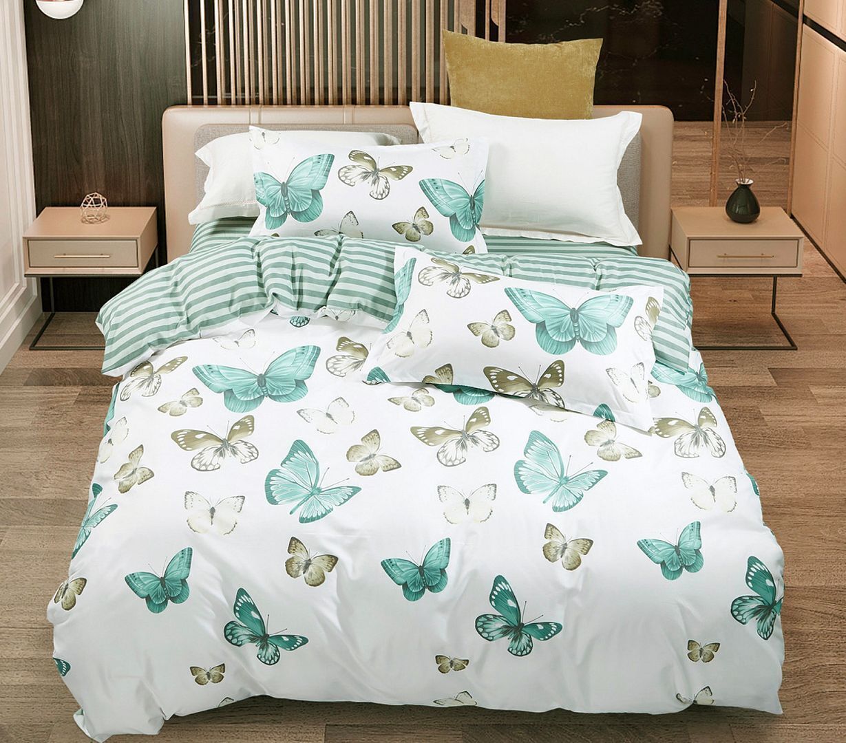 Fleur Butterfly Quilt/Doona/Duvet Cover Set Fleur Butterfly Quilt/Doona/Duvet Cover Set