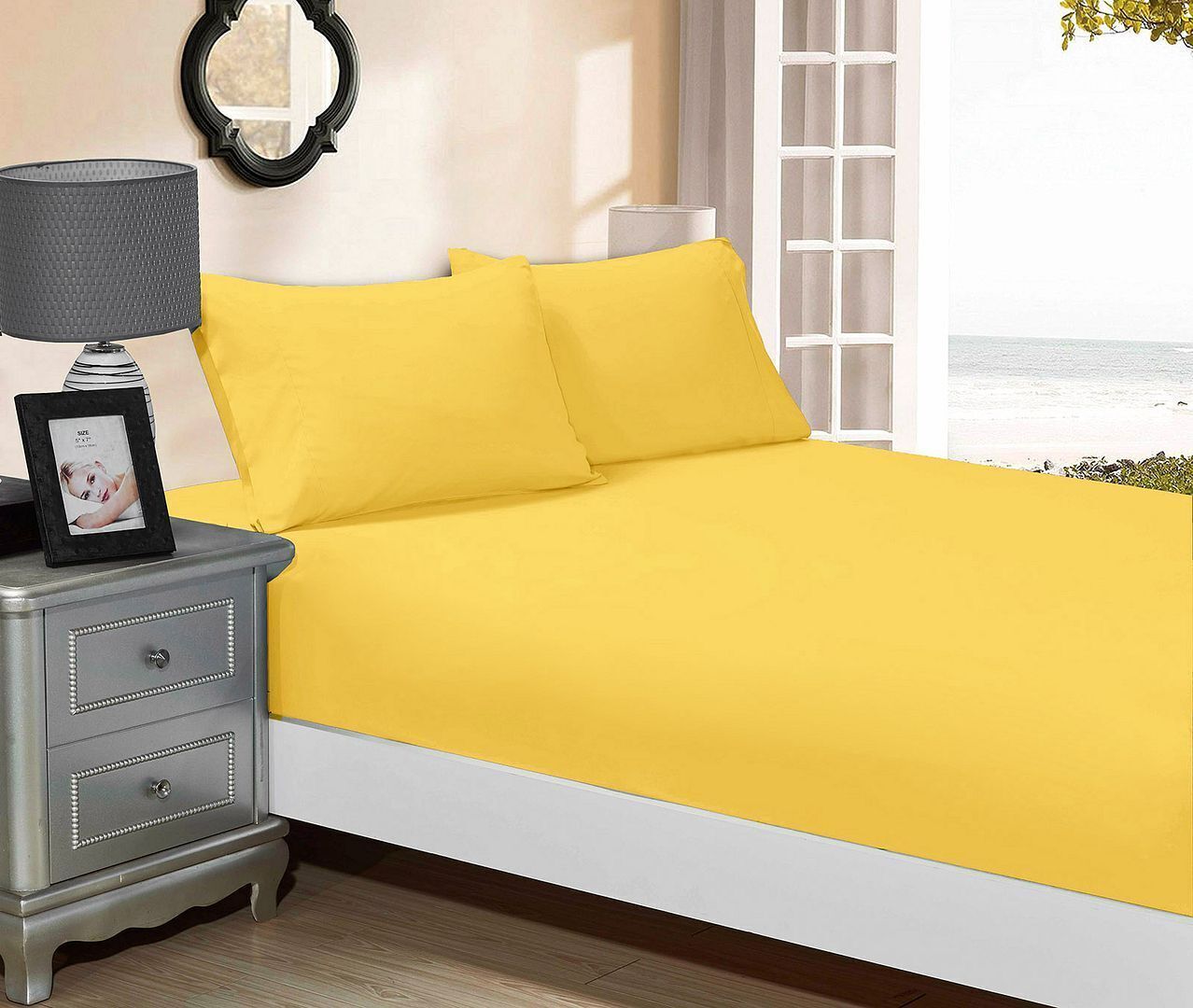 1000TC Ultra Soft Fitted Sheet & Pillowcase Set - King Single Size Bed 1000TC Ultra Soft Fitted Sheet & Pillowcase Set - King Single Size Bed