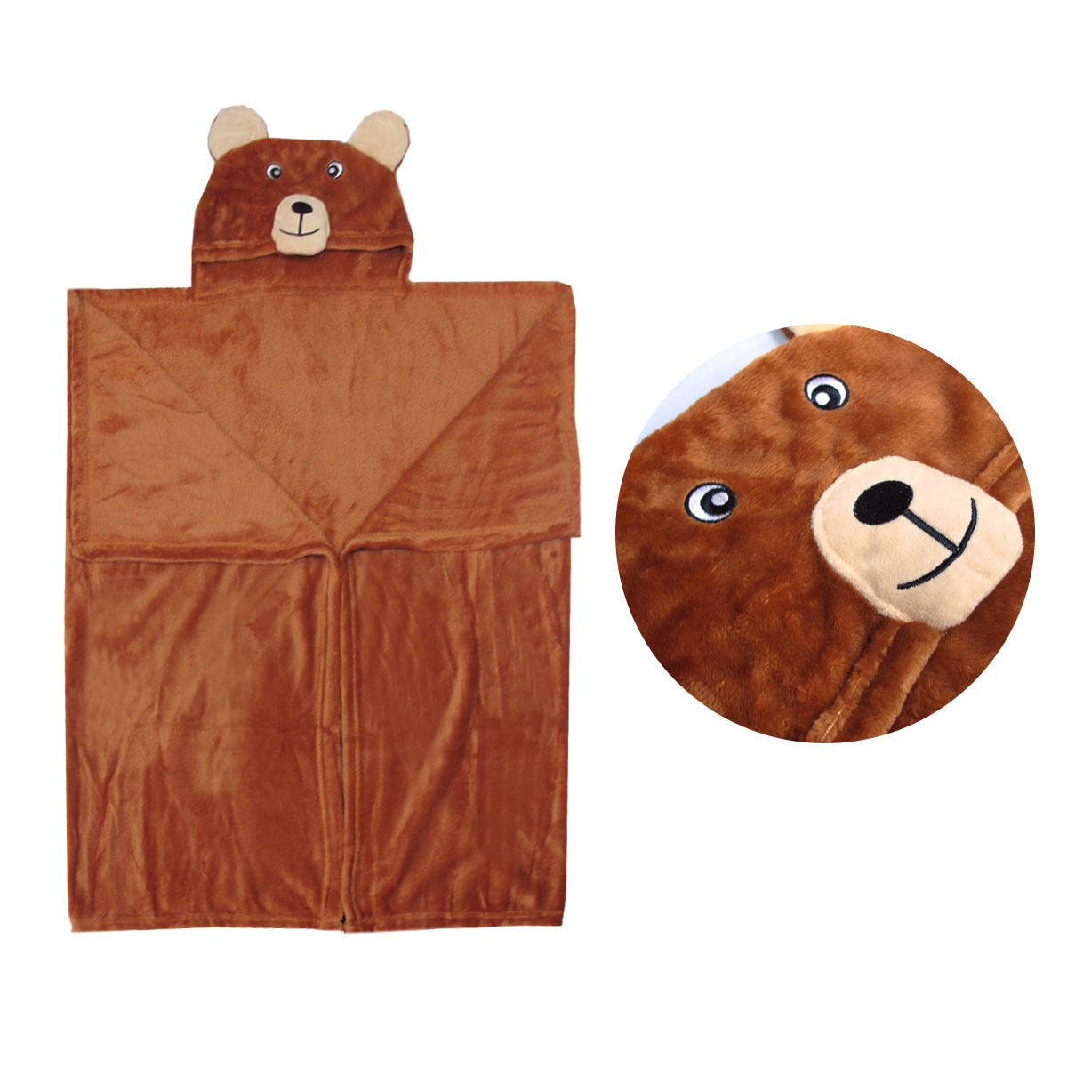 Hooded Wrap & Snuggle Animal Blanket Throw Rug Hooded Wrap & Snuggle Animal Blanket Throw Rug
