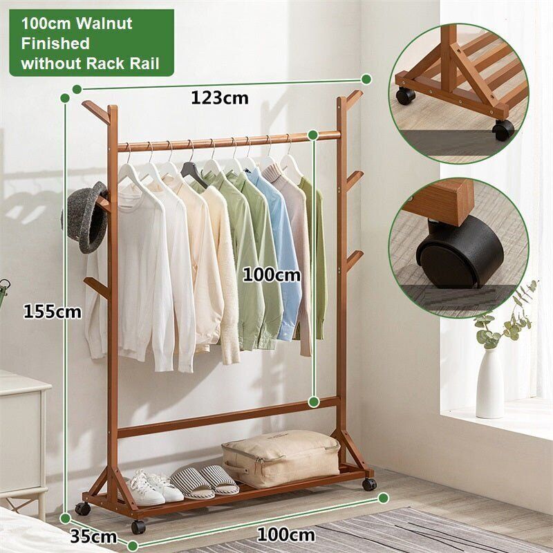 6 Hook Rack Rail Natural Finished Portable Coat Stand Rack Rail Clothes Hat Garment Hanger Hook with Shelf Bamboo 6 Hook Rack Rail Natural Finished Portable Coat Stand Rack Rail Clothes Hat Garment Hanger Hook with Shelf Bamboo