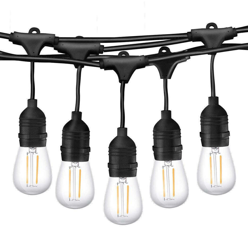 15M Plug Festoon String Lights Kits Globe Outdoor Christmas Party Garden 15M Plug Festoon String Lights Kits Globe Outdoor Christmas Party Garden