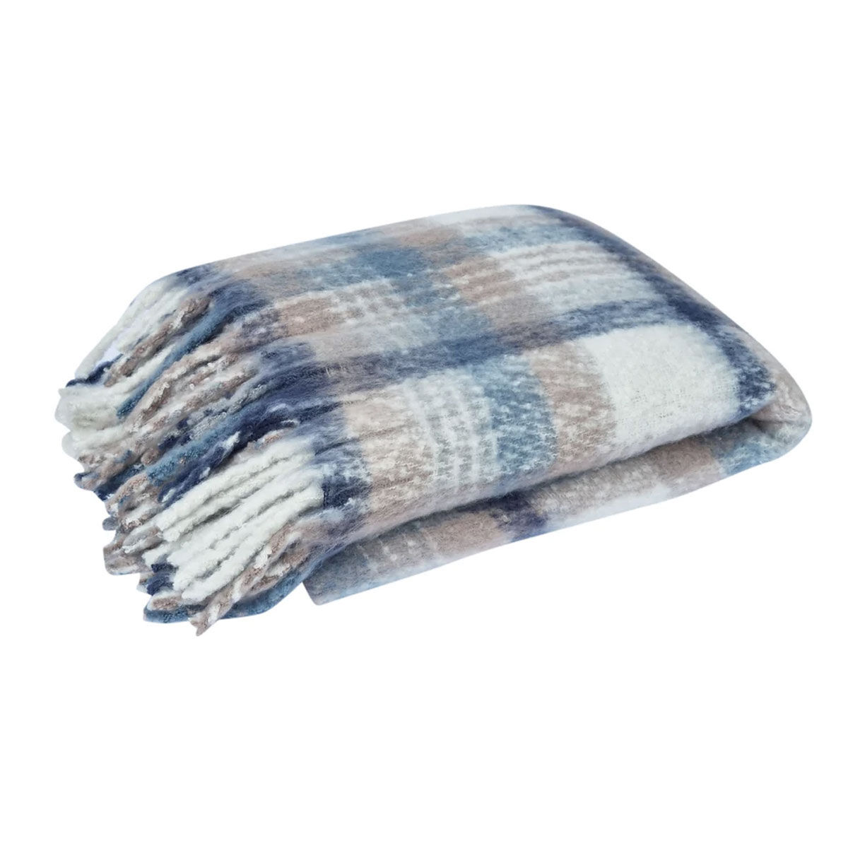 Aiden Multi Faux Mohair Throw Rug with Fringe 130 x 160cm Aiden Multi Faux Mohair Throw Rug with Fringe 130 x 160cm