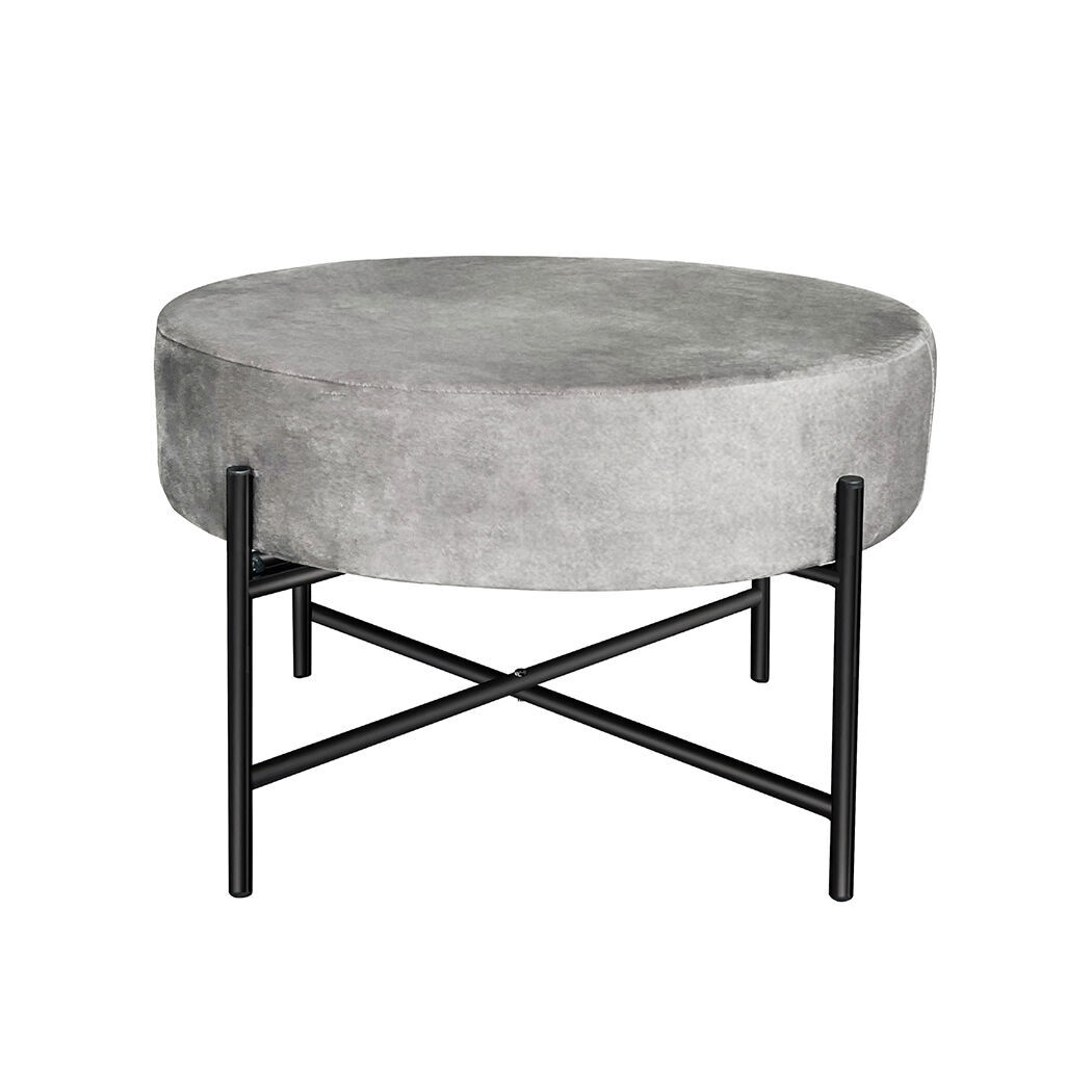 Foot Stool Ottoman Footstool Velvet Accent Chair Round Dressing Vanity. Foot Stool Ottoman Footstool Velvet Accent Chair Round Dressing Vanity.