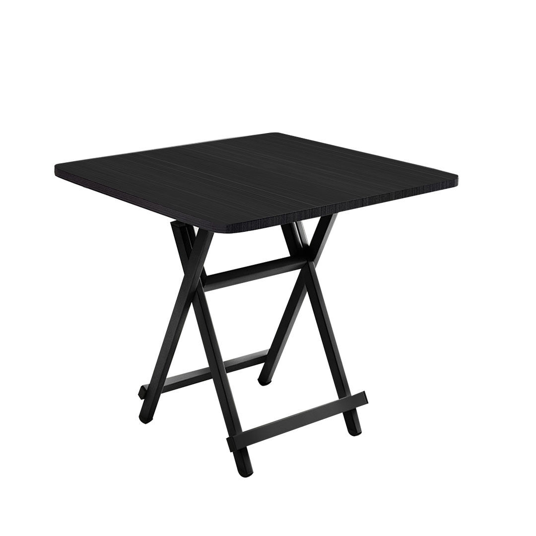 Black Dining Table Portable Square Surface Space Saving Folding Desk Home Decor Black Dining Table Portable Square Surface Space Saving Folding Desk Home Decor