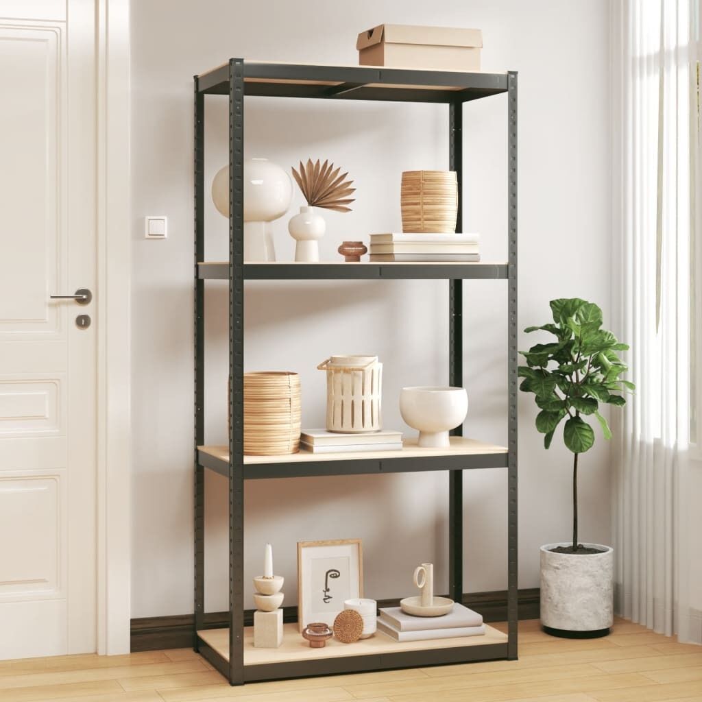 Storage Shelf Steel and Engineered Wood Storage Shelf Steel and Engineered Wood