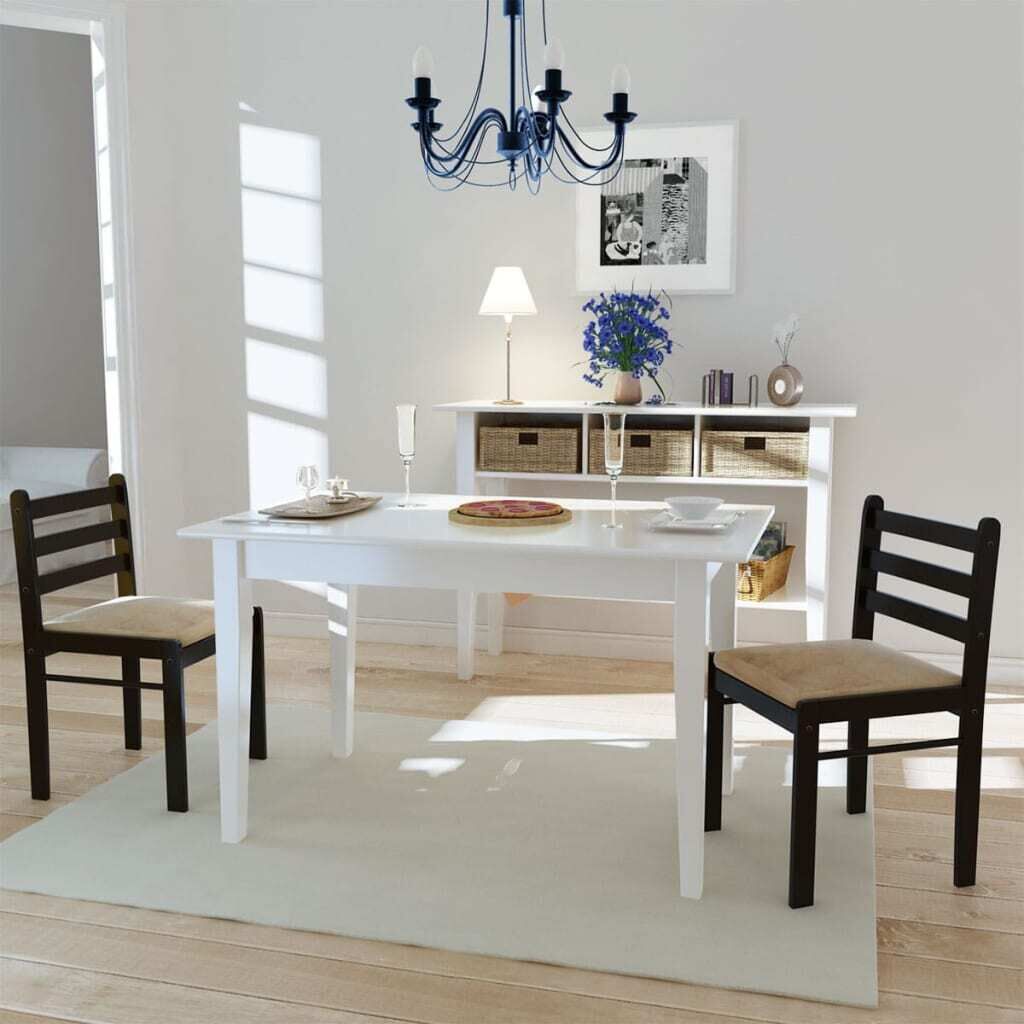 Dining Chairs Solid Rubber Wood and Velvet Dining Chairs Solid Rubber Wood and Velvet