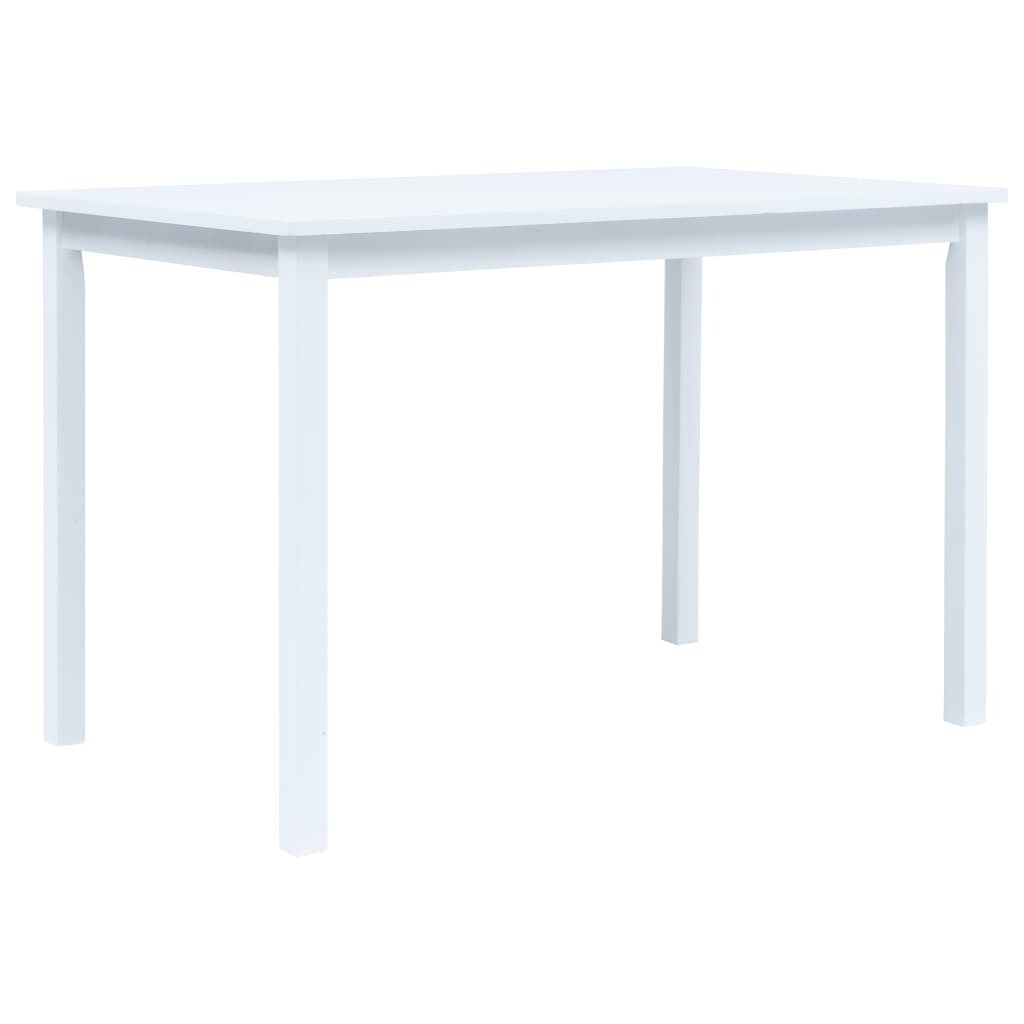 Dining Table 114x71x75 cm Solid Rubber Wood Dining Table 114x71x75 cm Solid Rubber Wood