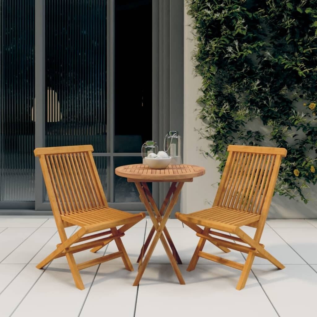 3 Piece Garden Dining Set Solid Wood Teak 3 Piece Garden Dining Set Solid Wood Teak