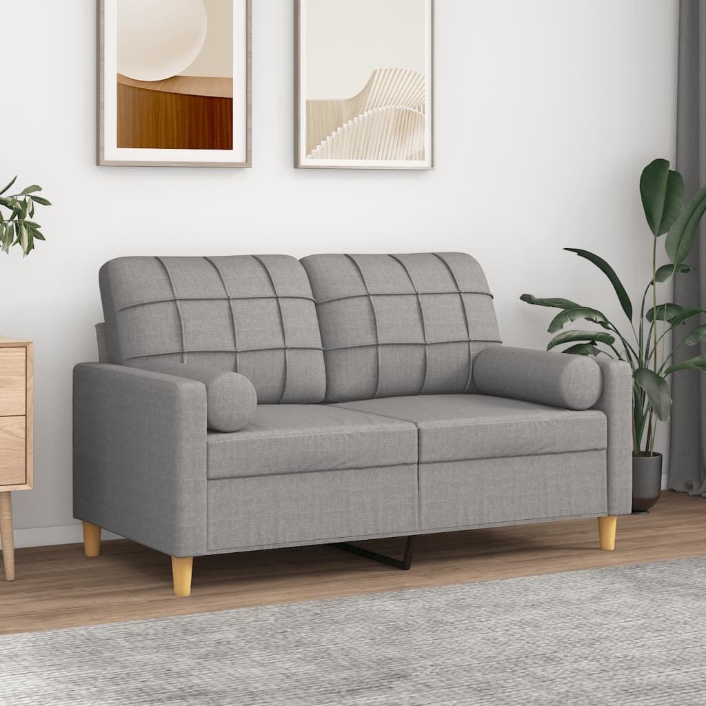 Gladstone 2-Seater Sofa with Pillows and Cushions Fabric Gladstone 2-Seater Sofa with Pillows and Cushions Fabric
