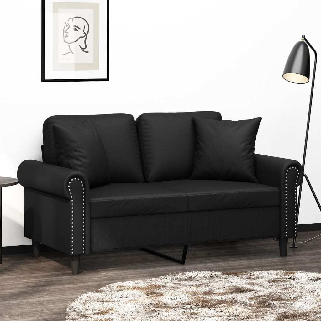 Perinton 2-Seater Sofa with Pillows&Cushions Faux Leather Perinton 2-Seater Sofa with Pillows&Cushions Faux Leather