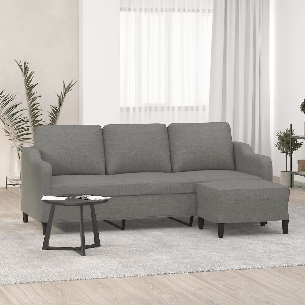 Seacombe 3-Seater Sofa with Footstool Fabric Seacombe 3-Seater Sofa with Footstool Fabric