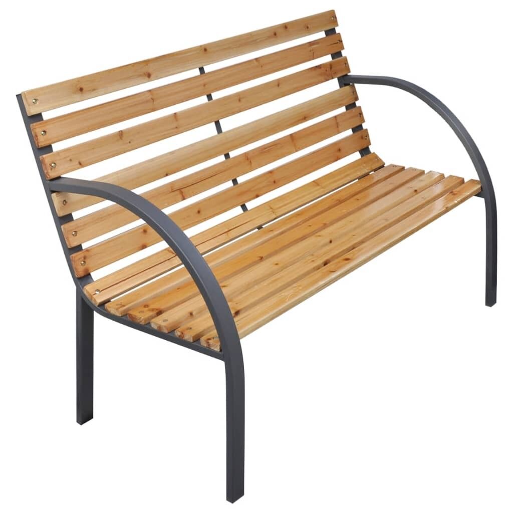 Garden Bench 112 cm Solid Wood Fir Garden Bench 112 cm Solid Wood Fir