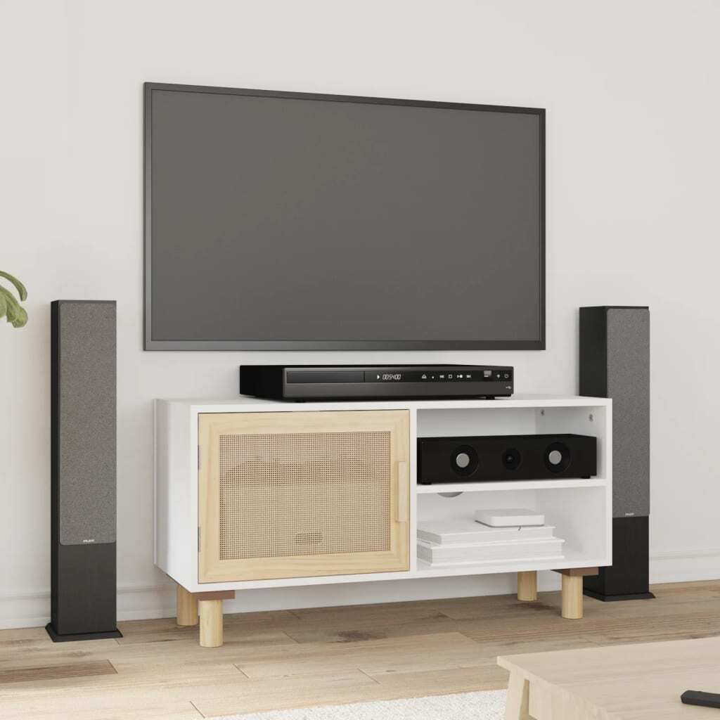 Fernhill TV Cabinet 80x30x40 cm Solid Wood Pine and Natural Rattan Fernhill TV Cabinet 80x30x40 cm Solid Wood Pine and Natural Rattan
