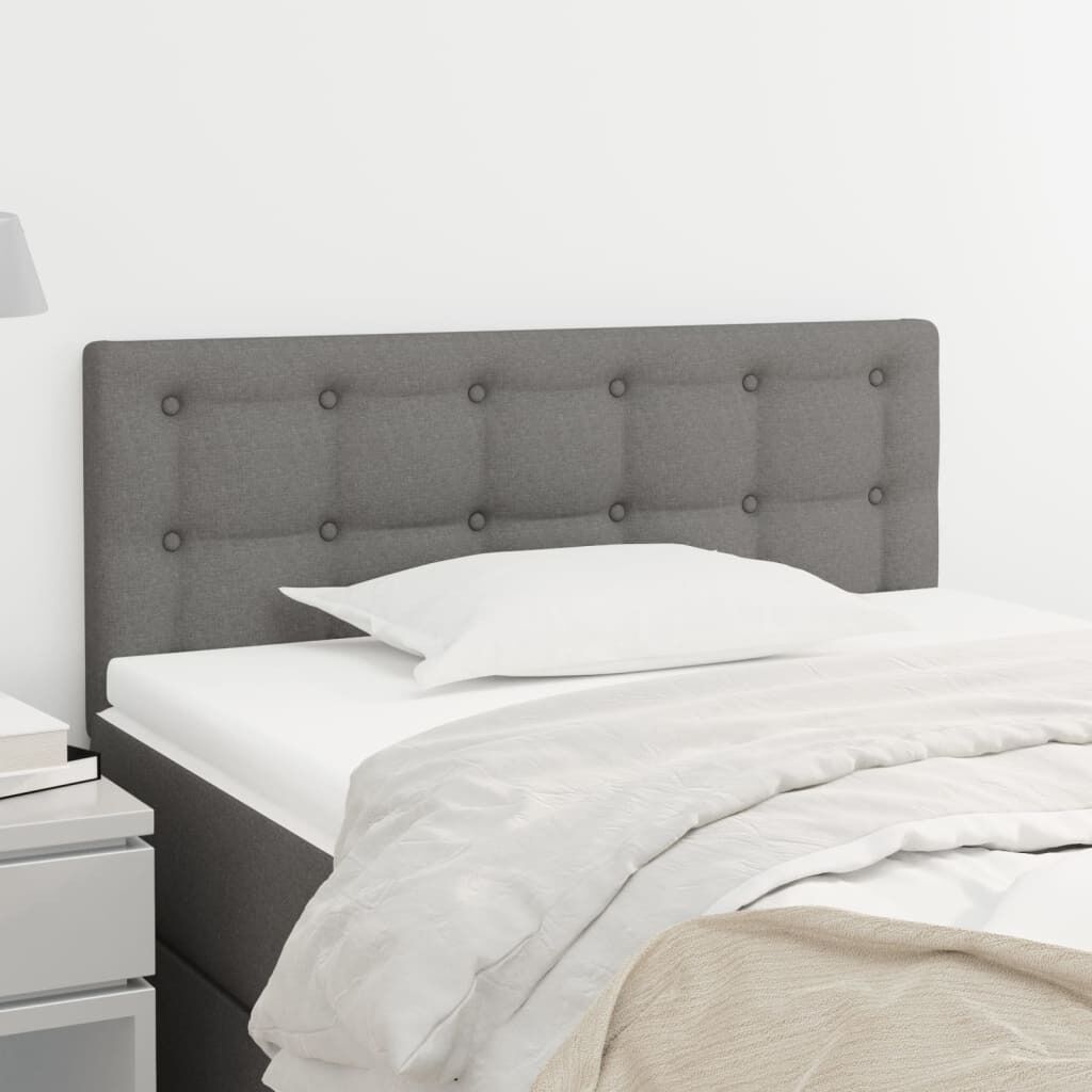 Headboard Dark Grey Fabric Headboard Dark Grey Fabric