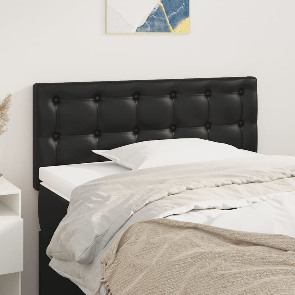 Headboard Black Faux Leather Headboard Black Faux Leather
