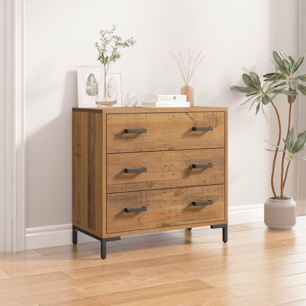 Chest of Drawers 75x35x70 cm Solid Recycled Pinewood Chest of Drawers 75x35x70 cm Solid Recycled Pinewood
